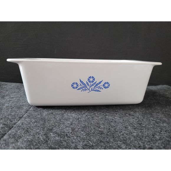 VTG P-315-B Corning Ware Cornflower Blue Bead Loaf 2 Qt Pan. - Picture 1 of 4